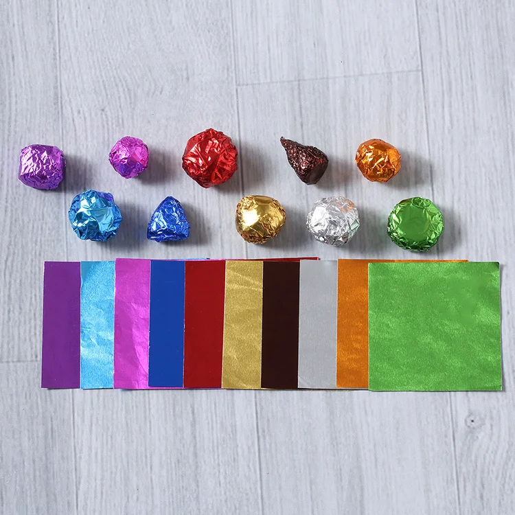Custom Printed Chocolate Wrapping Foil, Custom Chocolate Foil Wrapper, Aluminum Foil
