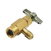 1/2'' Brass Car Air Conditioning Refrigerant Freon Valve Bottle Opener Adapter R134a Can Tap
