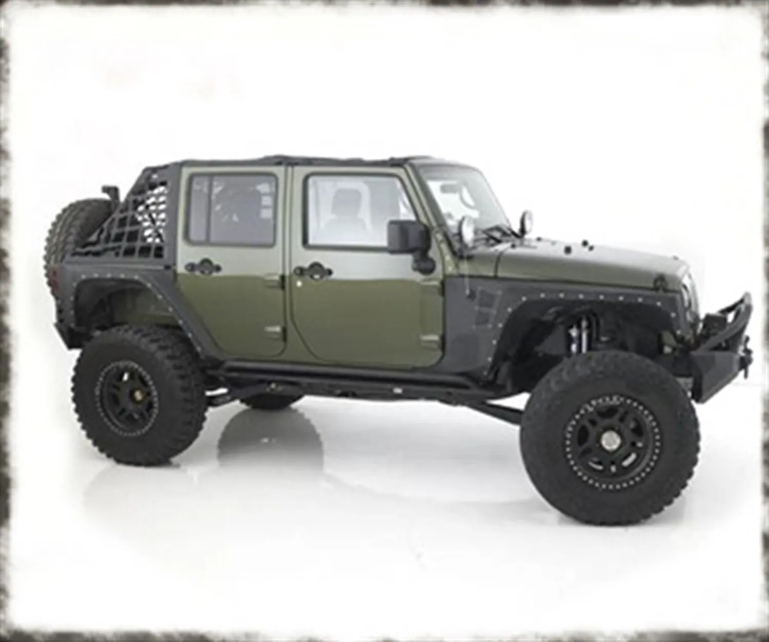 Smittybilt 76837 Front Rear XRC Set Of 4 Fender Flares For 07-15 JK Wrangler