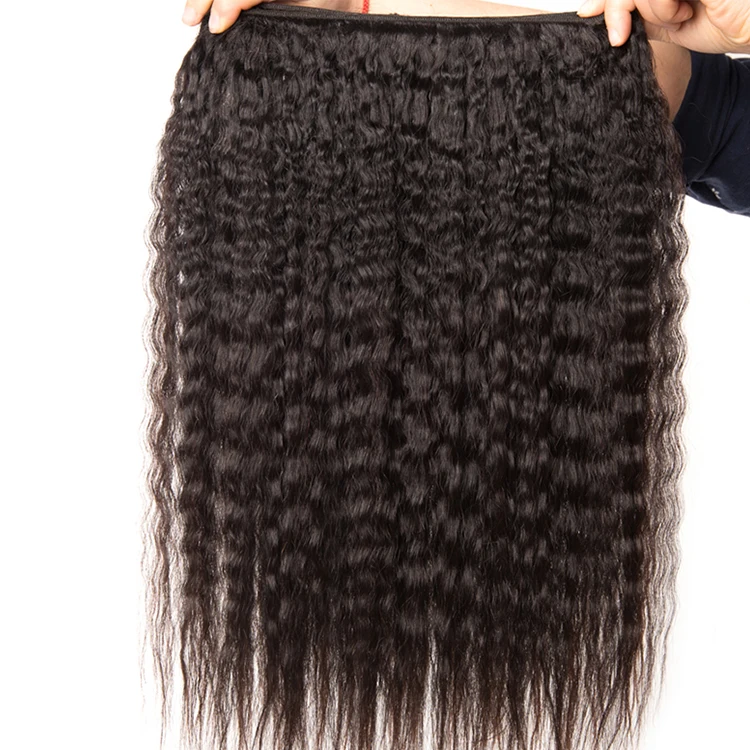 

Hot sale 100% unprocessed virgin brazilian yaki hair virgin human hair bundles mink quality hair, Natural color 1b