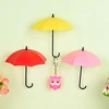 Colorful Umbrella Shaped Wall Hooks Creative Hanger Wall Decorative Holder Wall Hook For Kitchen Bathroom Accessories