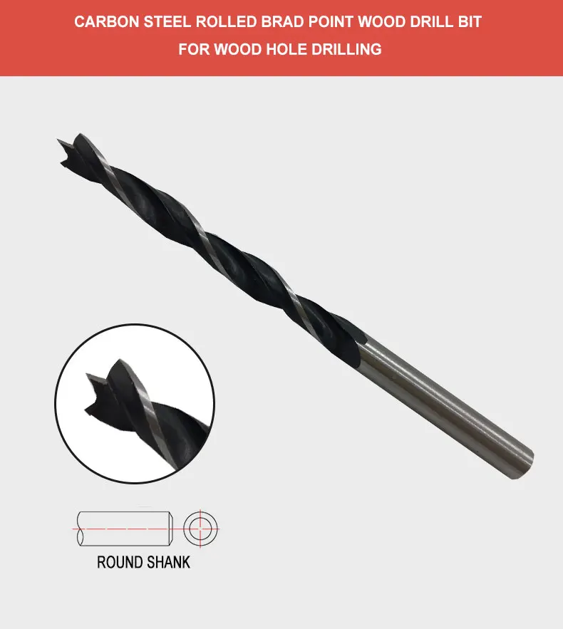 Carbon Steel Roll Brad Point Wood Drill Bit For Wood Hole Drilling Buy Carbon Steel
