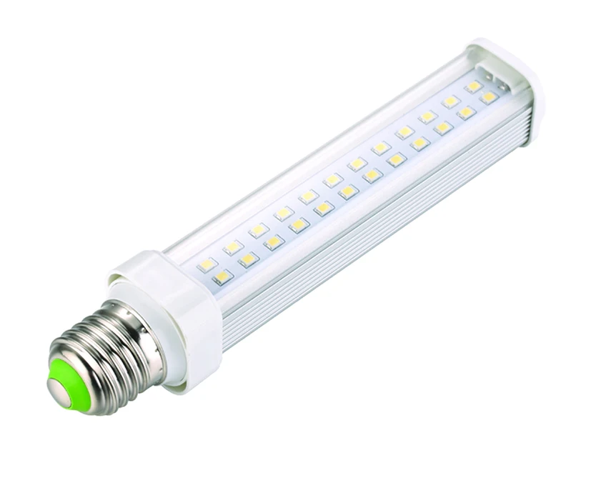 
7W 85 135V PLC Replacement E27/E26 Base LED Lamp Bulb Replace 2U Fluorescent Lamp LED Plug in Light With Milky Cover 