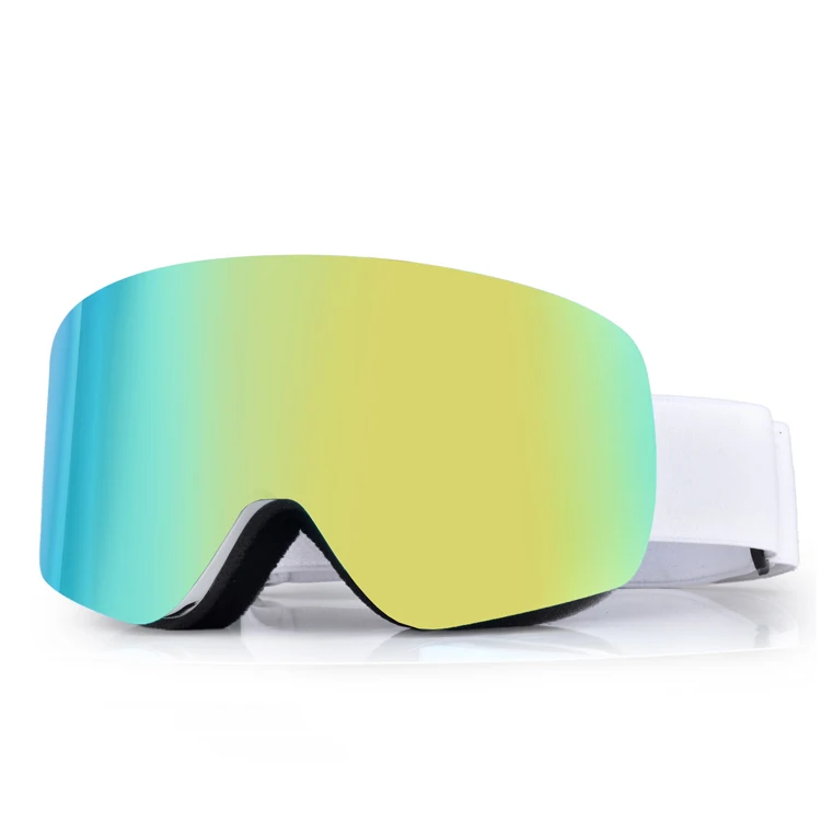 Hot selling wholesale sports snap joint ansorption system cylindrical ski goggles
