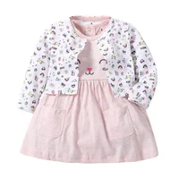 

2pcs 100%cotton toddler romper dresses+baby girl frocks design outfit