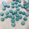 round shape flat back cabochon cut natural amazonite loose gemstone