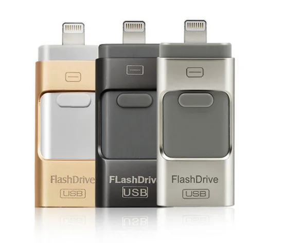 

Wholesale Drive customized logo OTG memory USB Flash Drive 8gb 16gb 32gb 64gb metal U disk for ios