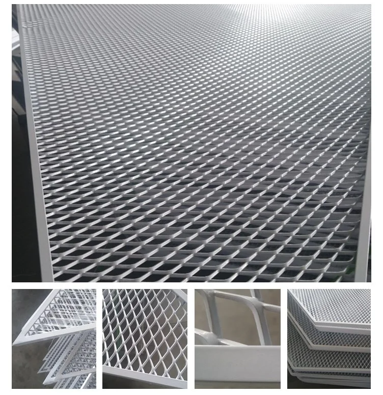 Diamond Hole Shape Anodizing Aluminum Expanded Metal Facade Screen