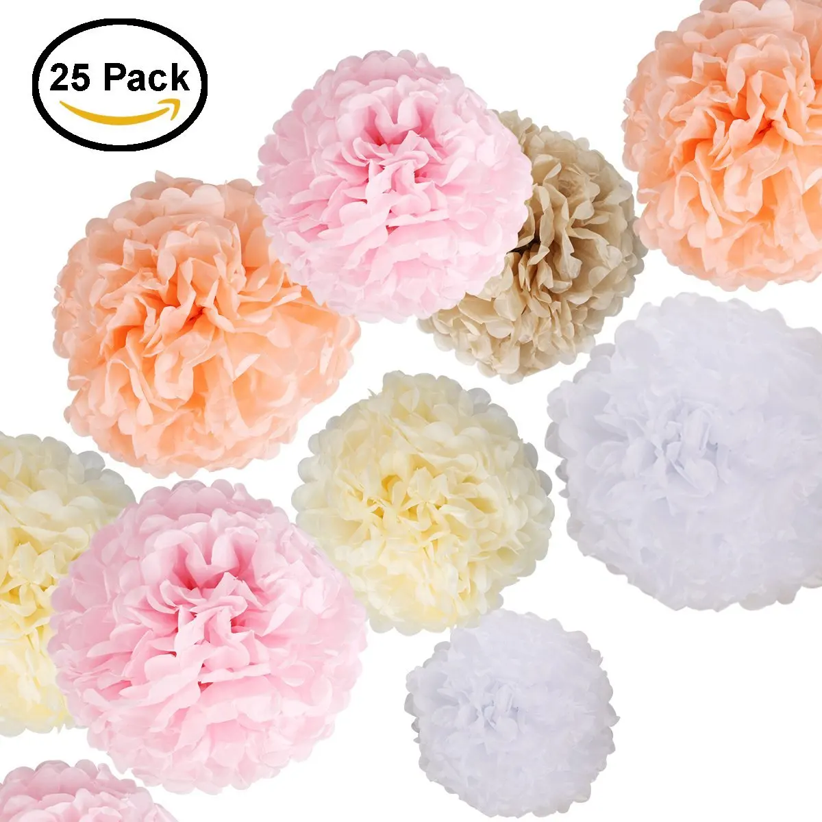 3 Classic Red Birthday Party Hanging Fluffy Tissue Paper Ball