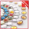 metal clothes prong button with stone