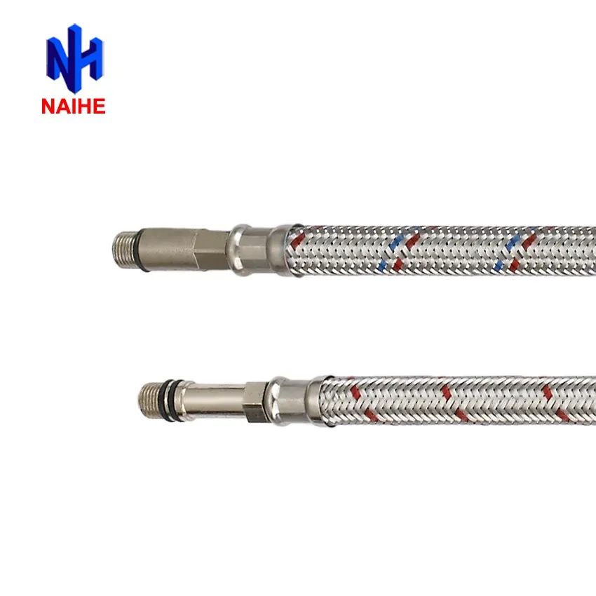 F 1/2 X M 1/2 Stainless Steel 304 Braided Sink Flexible Hose For Cold