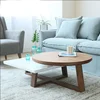 Modern simple small family coffee table Nordic Creative small round table the Japanese living room white TV cabinet Tea table