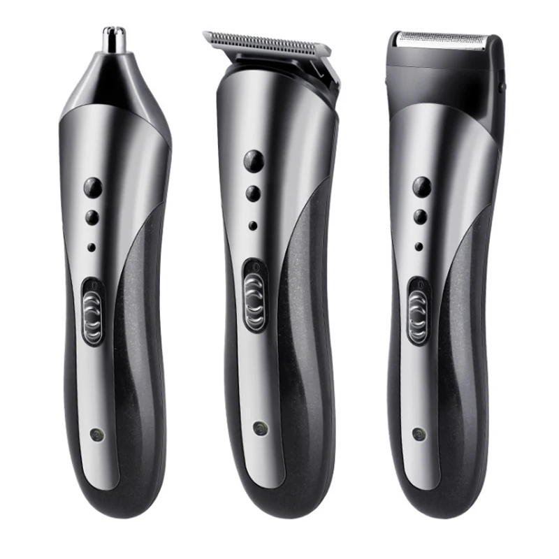 

Kemei 3 in 1 Best Quality Hair Clipper Nose Trimmer Man's Shaver KM-1407 Wholesale, Black