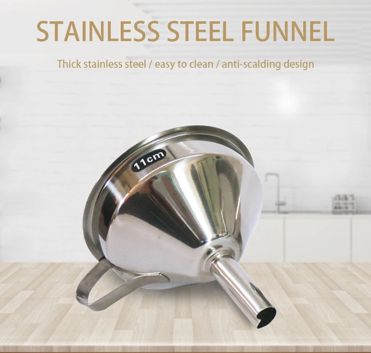 Amazon Top Seller Metal Removable Separatory Cone Wine Spill Funnels