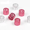 AliLeader 100pieces/pack Hair Braiding Beads For Braids Micro Rings Adjustable Hair Decoration Braid Cuff