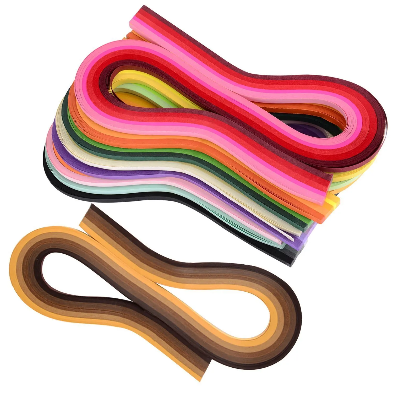 1940 Strips Quilling Paper Set 45 Gradient Color 39cm 3//5//7//10mm Quilling Paper Kit