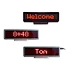 factory Outlet led sign 8*48 size Led desktop rechargeable display being controlled by IR led display multi-lingual