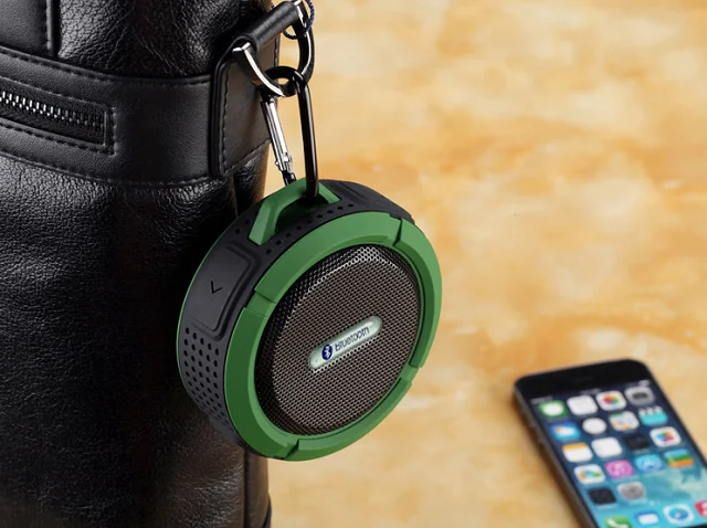 Explosions subwoofer waterproof dustproof, support TF climbing hook mini bluetooth speaker with suction cup - ANKUX.COM