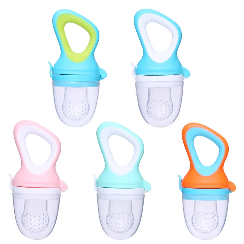 

Food Nibbler Baby Pacifiers Fruit Feeder Nipples Feeding Safe Baby Supplies Nipple Teat Pacifier Bottle Standard Transparent