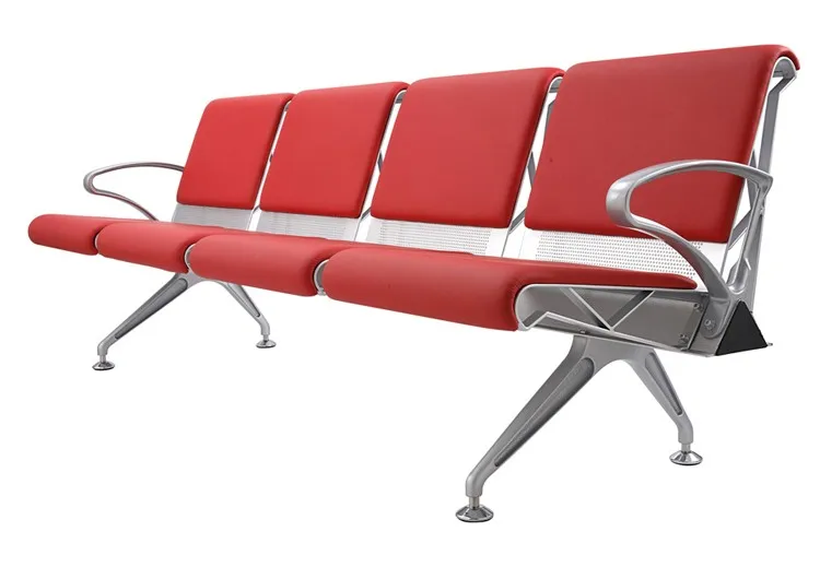 4 Seater Modular Aluminum Type Link Chair For Airport Waiting Area With ...