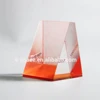 colored acrylic triangle block blue square perspex brick tinted plexiglass display cube