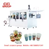 Plastic products thermoforming automatic plastic drink glass cup machine
