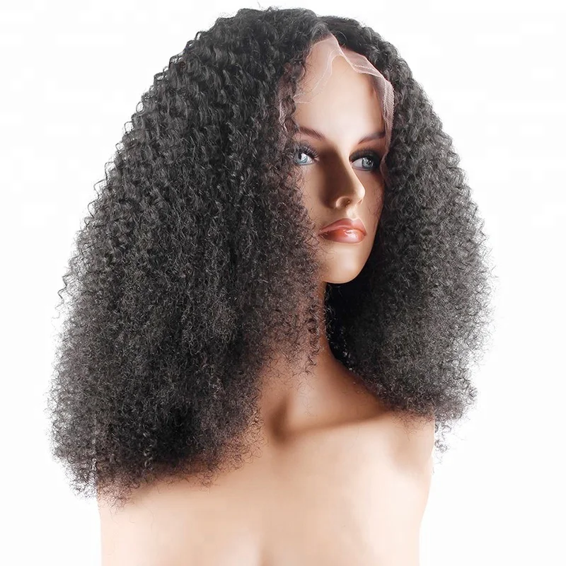Best Brazilian Afro Kinky Curly Hair Wig Glueless Human Hair Lace