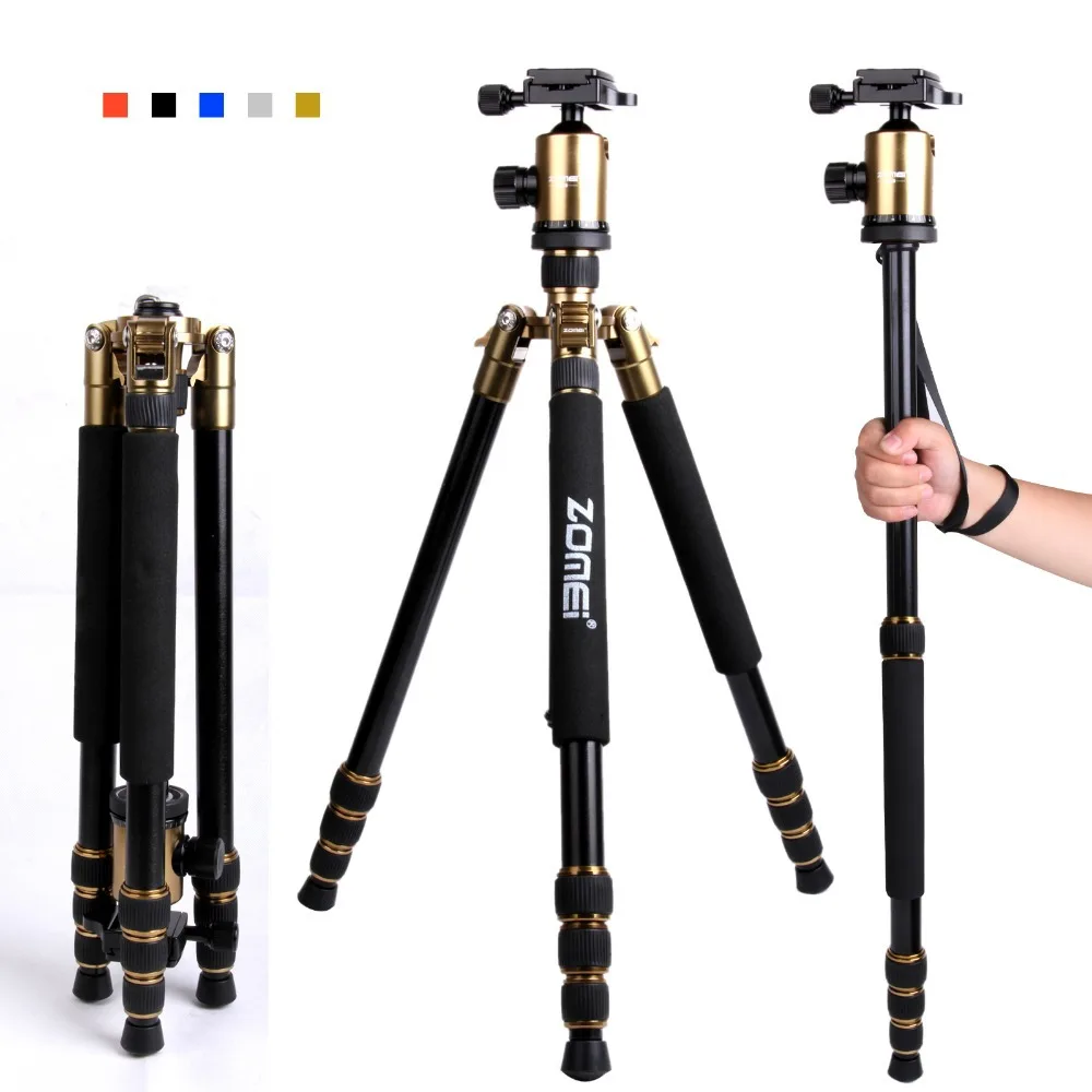 

Digital Camera Use Tripod Z818 Monopod, Black, silver, golden, blue, orange