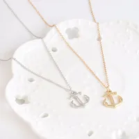

Ocean Pendant Necklace Simple fashion Gold Silver Minimalist Jewelry Mini collar collier for women
