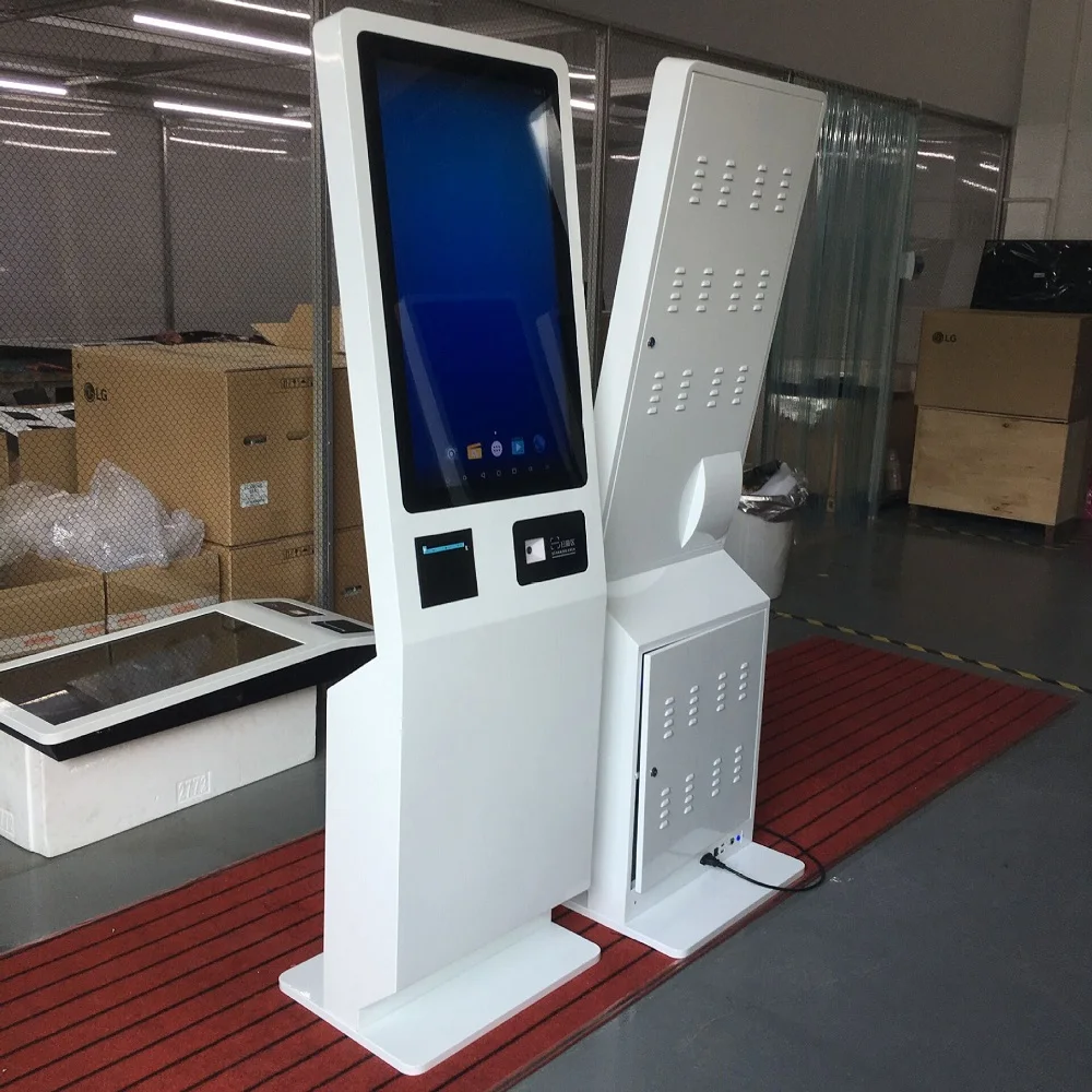 32 Inch Android Touch Screen Kiosk Fast Food Ordering Self Service ...