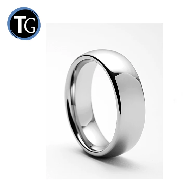 

8MM Comfort Fit High Polished dome shape ring,tungsten factory ring blank for men, Plain color