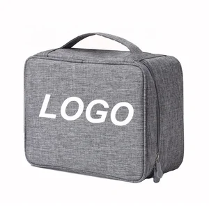 Image of Custom Logo Waterproof Digital Electronics Gadget Cable Organizer Bag