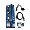 6pin Powered Supply Cord PCIe PCI-E 1x to 16x USB 3.0 Extender Riser Adapter Graphics Card with SATA Cable
