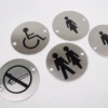 fire rated Stainless Steel 304 Satin finished Door Signs Engraved words
