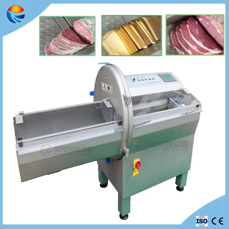 Electric Frozen Salami Bacon Cooked Chashu Meat Slicer Slicing Machine