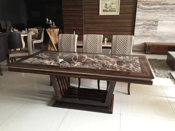 Factory wholesale luxury marble top dining table for living room furniture