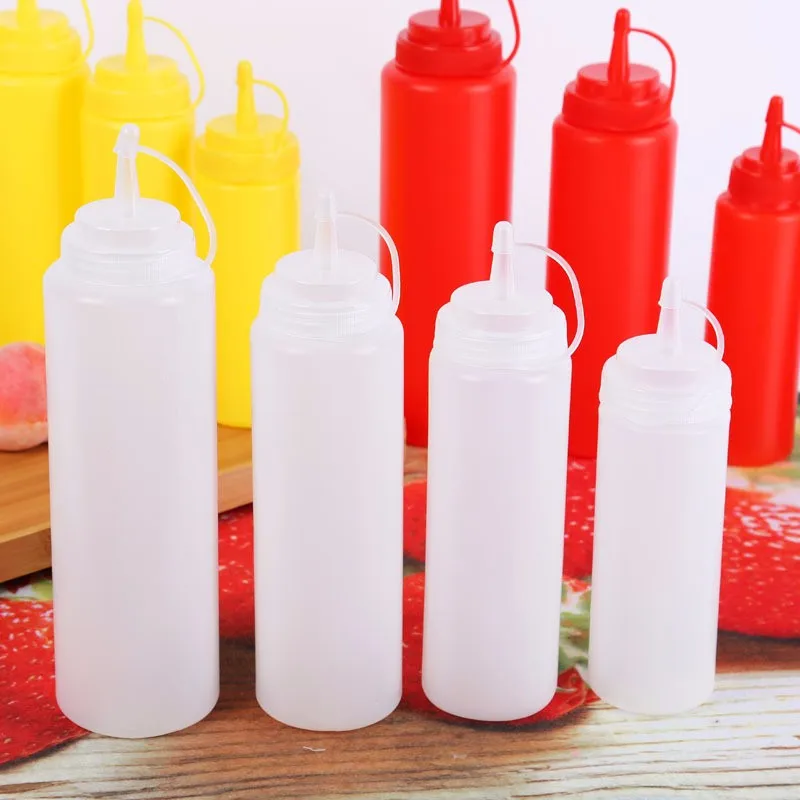 Bbq Ketchup Sauce Dispenser Bottles Olive Oil Squeeze Bottle Plastic ...