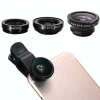 

Universal 3 in 1 Smartphone 0.67x camera lens kit fish eye lens