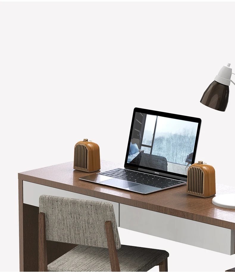 OneDer V8 V5.0 Bluetooth (TWS) with Magnetic Function Speaker Dual Wooden Wireless Speaker with Shoulder Strap - ANKUX.COM