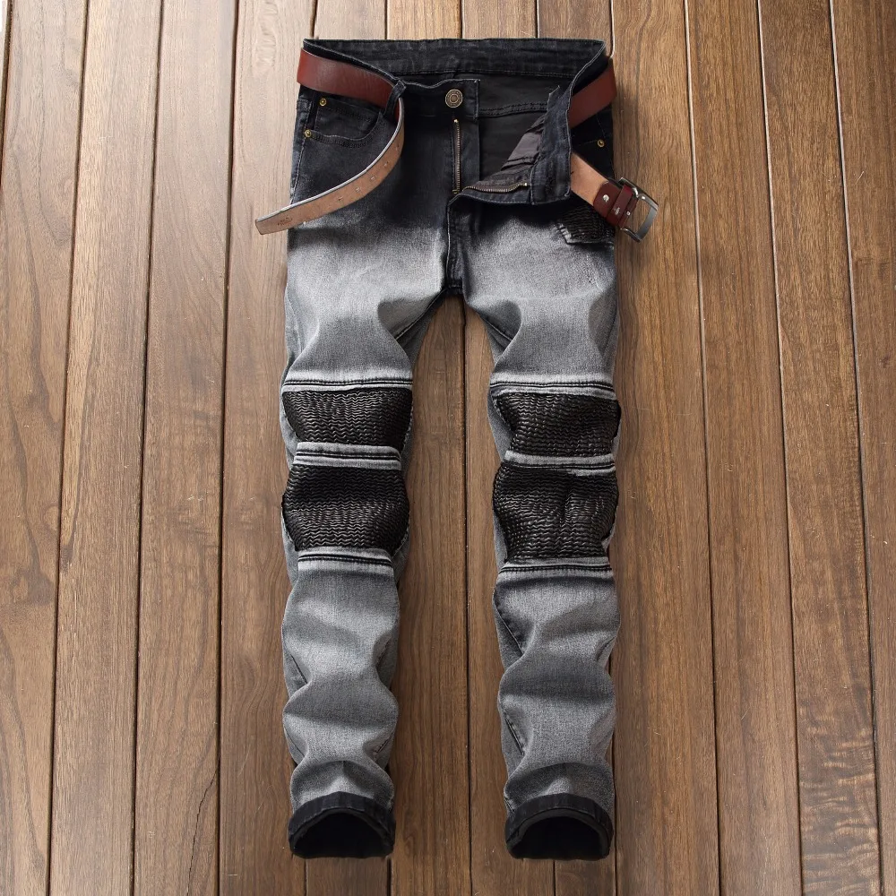 mens biker jeans slim fit