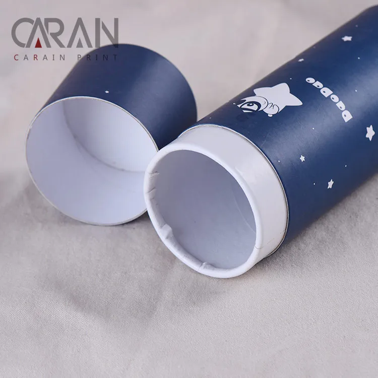 
Rigid cardboard color printing chapstick packaging paper mailing tube 
