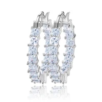 

RINNTIN OE144 Cubic Zirconia Jewelry Hoop Earring for Women