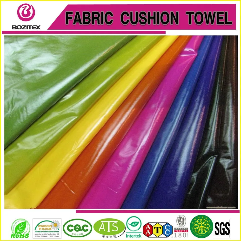 Ultra Light Waterproof Nylon Taffeta With Glossy Bright Shiny Pu