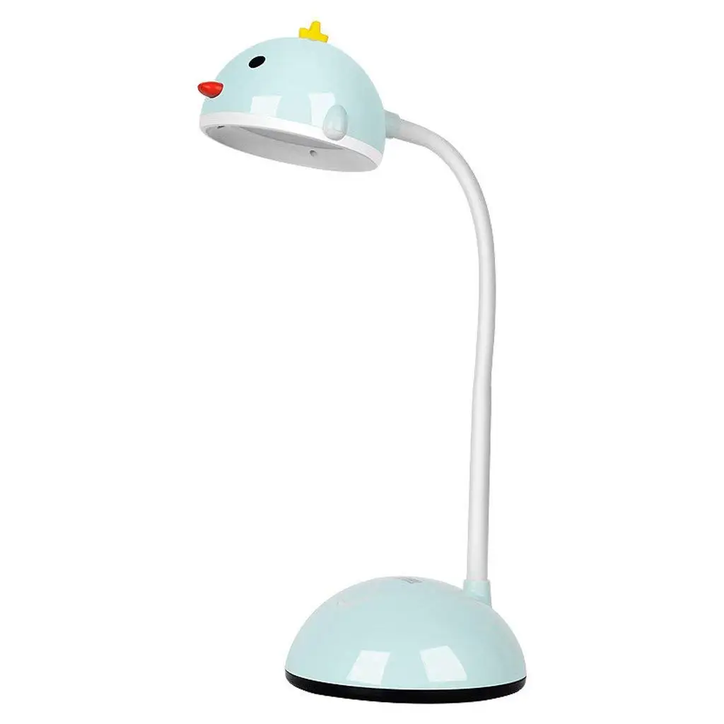 LOFAMI Children LED Desk Lamp 3-level Dimmable Reading Eye-Care Desk Light ABS Flexible Gooseneck USB Power (Color : Blue)