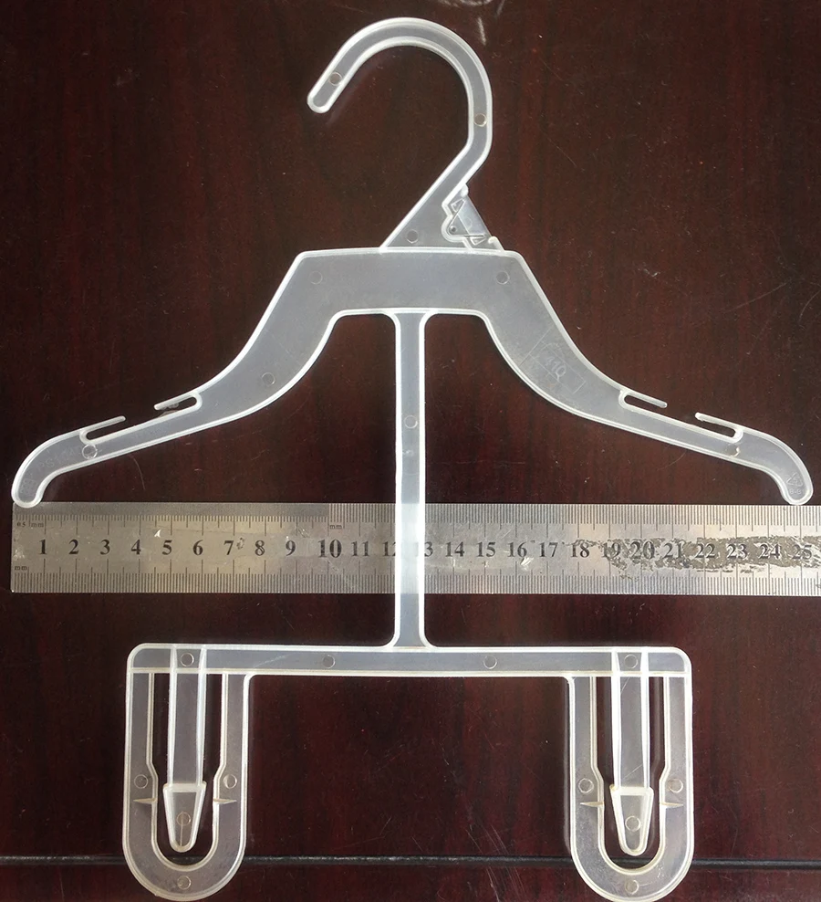 Children's Clear Plastic Dress Hanger - 14