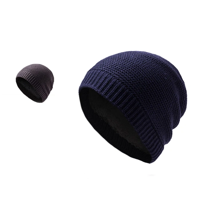 Men's Custom Knitted Beanie Hat Without Flat Brim - Buy Beanie Hat,Men ...