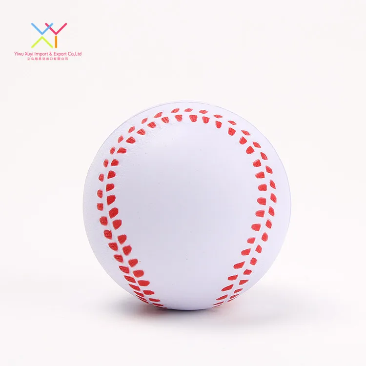 PU Foam Baseball Stress Reliever Stress Ball, Promotional Custom Stress Ball