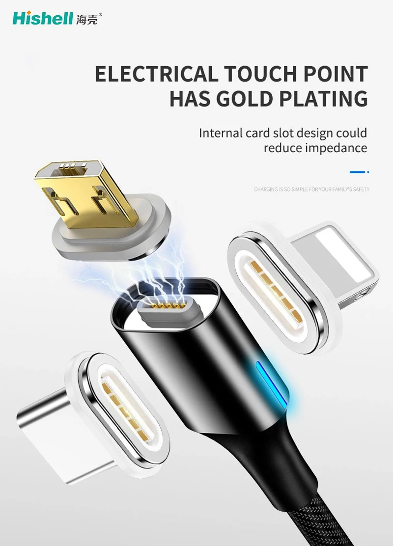 3.0A Fast Charging Magnetic Charging USB Cable For iPhone/Android/Type-C - ANKUX.COM