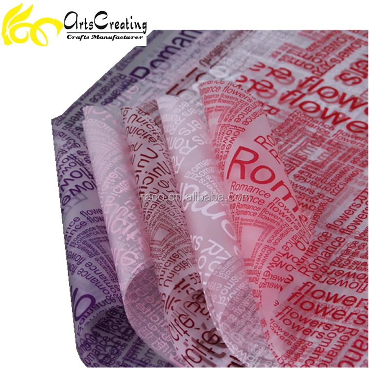 Hot Selling Translucence Waterproof Flower Wrapping Paper With Abrasive