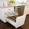 Metal mesh kitchen cabinet organizer back for extra kitchen cabinet shelves